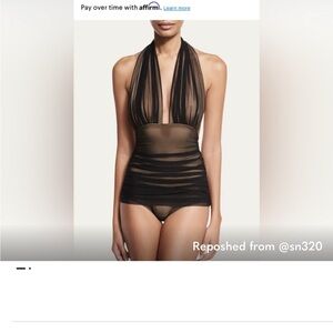 Elegant Black Halter Top